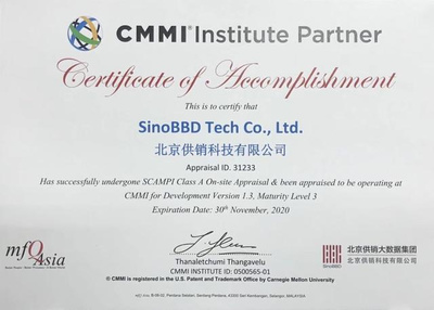 北京供銷科技獲CMMI3級認證，研發管理能力邁上新臺階，引領北京軟件開發新標桿